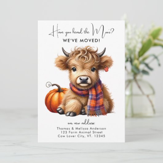 ハイランドカウニューアドレス引っ越しました秋の移動 案内状 (スタンド正面)