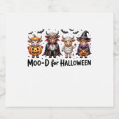 ハイランドカウハロウィン不気味シーズン(2) スパークリングワインラベル (シングルラベル)