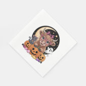 ハイランドカウハロウィーンシ不気味ーズ スタンダードランチョンナプキン (角)