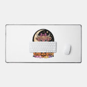 ハイランドカウハロウィーンシ不気味ーズ デスクマット (キーボード&マウス)
