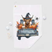 ハイランドカウハロウィーン秋 ゴルフタオル (インサイチュ)