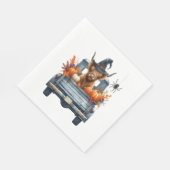 ハイランドカウハロウィーン秋 スタンダードランチョンナプキン (角)