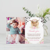 ハイランドカウバースデーパーティーサンキューカード サンキューカード (スタンド正面)