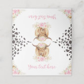 ハイランドカウバースデーパーティー座席表 プレイスカード (外部開封)