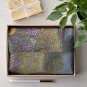 ハイランドカウパープルイエローワイルドフラワーデコップページ 薄葉紙 (ギフト)