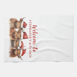 ハイランドカウファミリーキッチンタオル キッチンタオル