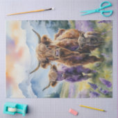 ハイランドカウファミリーティッシュペーパー 薄葉紙 (クラフト)