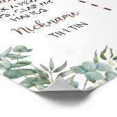 ハイランドカウファースト誕生日マイルストーンサイン ポスター (角)