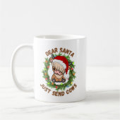 ハイランドカウファームクリスマスライト コーヒーマグカップ (左)