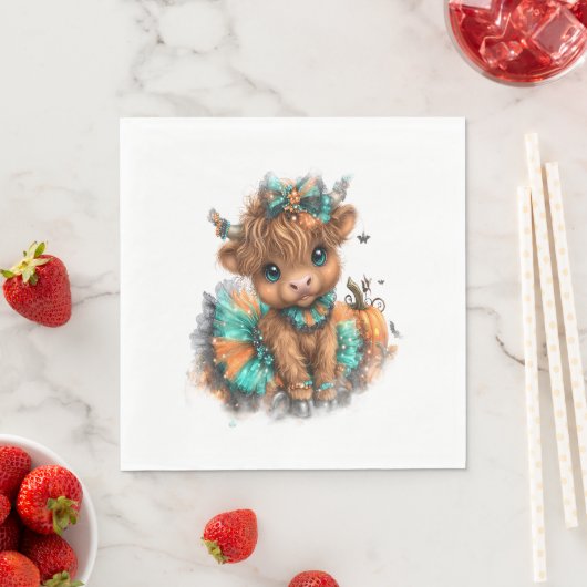 ハイランドカウファームハロウィーン スタンダードランチョンナプキン (インサイチュ)