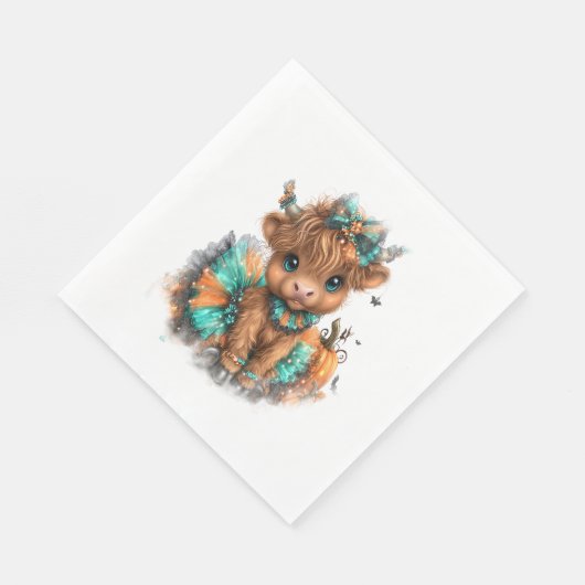 ハイランドカウファームハロウィーン スタンダードランチョンナプキン (角)