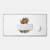 ハイランドカウファームハロウィーン デスクマット (キーボード&マウス)