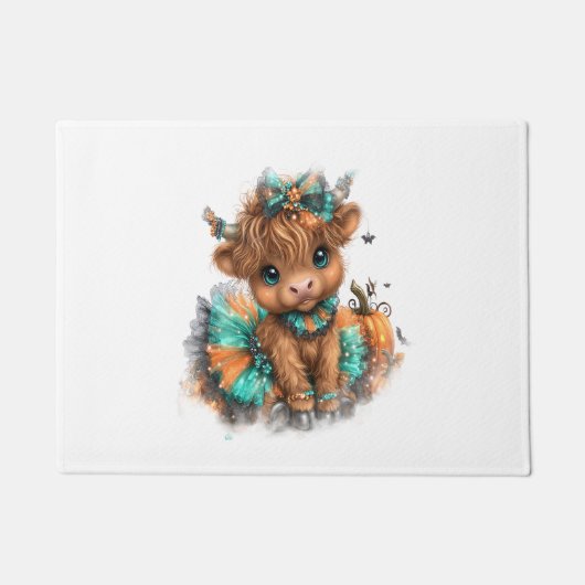 ハイランドカウファームハロウィーン ドアマット (正面)