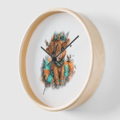 ハイランドカウファームハロウィーン 壁時計 (傾斜)