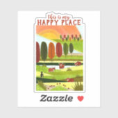 ハイランドカウフィールズアートマイハッピープレイススティ シール (シート)