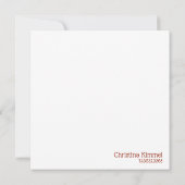 ハイランドカウフィールドハローフレンド ノートカード (裏面)