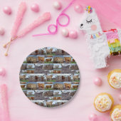 ハイランドカウフォトコラージュ、紙プレート ペーパープレート (パーティー)