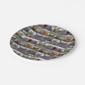 ハイランドカウフォトコラージュ、紙プレート ペーパープレート (アングル)