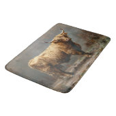 ハイランドカウフル体絵を描ヴィンテージ バスマット (アングル)