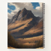 ハイランドカウフレイザー風化タータンチェックスカーフ ノートブック (裏面)