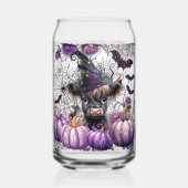ハイランドカウプリント缶グラス ガラス缶 (正面)