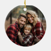 ハイランドカウホリークラウンフォトオーナメント（赤） セラミックオーナメント (裏面)