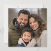 ハイランドカウホリークリスマスカーすてきド – スクエア シーズンカード (裏面)