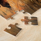 ハイランドカウホワイトバ素朴ン ジグソーパズル (側面)