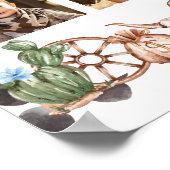 ハイランドカウボーイファースト誕生日マイルストーンサイン ポスター (角)