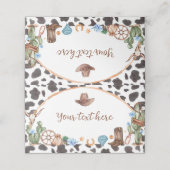 ハイランドカウボーイ誕生日座席表 プレイスカード (外部開封)