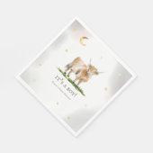 ハイランドカウボーイ赤ちゃんシャワーペーパーナプキン スタンダードランチョンナプキン (角)