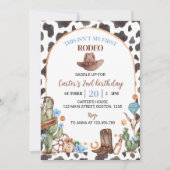 ハイランドカウボーイ2nd誕生日パーティの招待状 招待状 (正面)