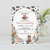 ハイランドカウボーイ2nd誕生日パーティの招待状 招待状 (スタンド正面)