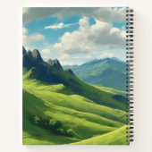 ハイランドカウマクベスタータンチェックスカーフ ノートブック (裏面)