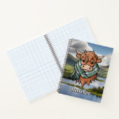 ハイランドカウマケンジードレスタータンチェックスカーフ ノートブック (内部)