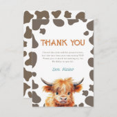 ハイランドカウミファーストRodeo 1歳 サンキューカード (正面/裏面)