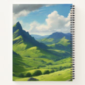 ハイランドカウモリソンレッドタータンチェックスカーフ ノートブック (裏面)