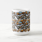 ハイランドカウモンタージュ、コーヒーマグ コーヒーマグカップ (中央)