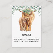 ハイランドカウユーカリ詳細カスタム エンクロージャーカード (正面)