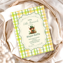 ハイランドカウラッキーリトルシャームロックディパーラフル エンクロージャーカード