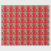 ハイランドカウラッピング紙 ラッピングペーパー (フラット)