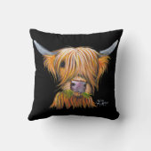 ハイランドカウリトルバイキング装飾用クッションクッション クッション (裏面)