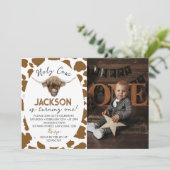 ハイランドカウワンバースデー招待状 招待状 (スタンド正面)