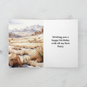 ハイランドカウ ウェスタン バースデー カード (内部)