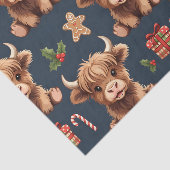 ハイランドカウ クリスマス サンタ クリスマスの飾り 薄葉紙 (詳細)