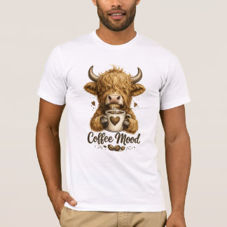ハイランドカウ コーヒーTシャツ Tシャツ