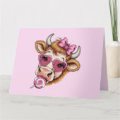 ハイランドカウ バレンタイン コケッティ バレンタインデー カード (正面)