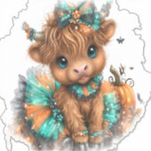ハイランドカウ ファーム ハロウィン シール (正面)