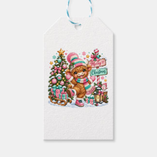ハイランドカウ メリークリスマス ギフトタグ