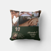 ハイランドカウ メリークリスマス ミセス＆ミスター 5枚の写真付き クッション (正面)